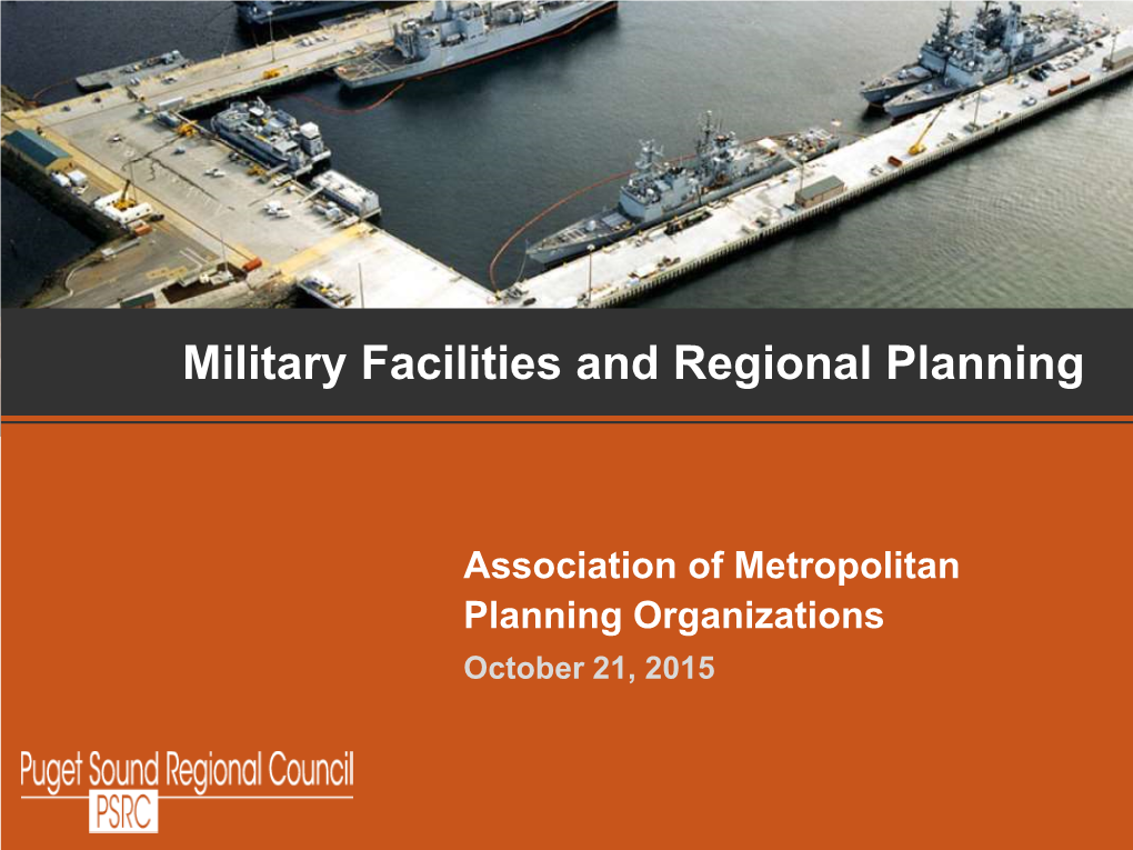 Military Facilities and Regional Planning