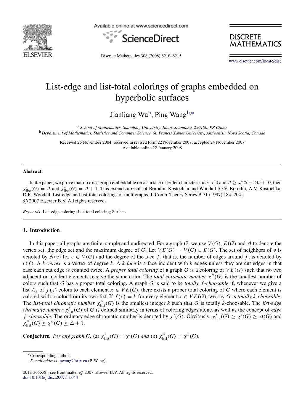 List-Edge and List-Total Colorings of Graphs Embedded on Hyperbolic Surfaces