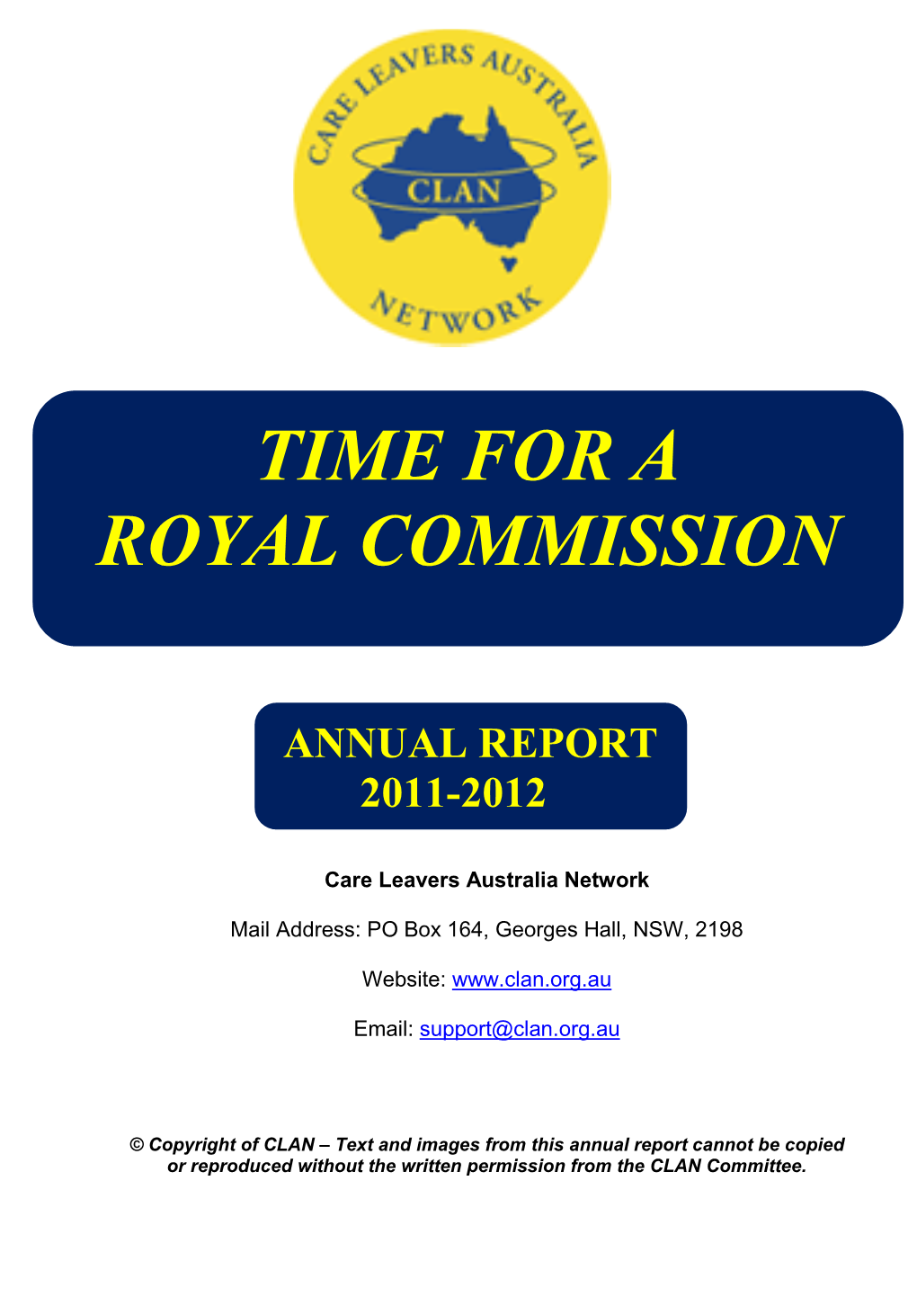 Time for a Royal Commission