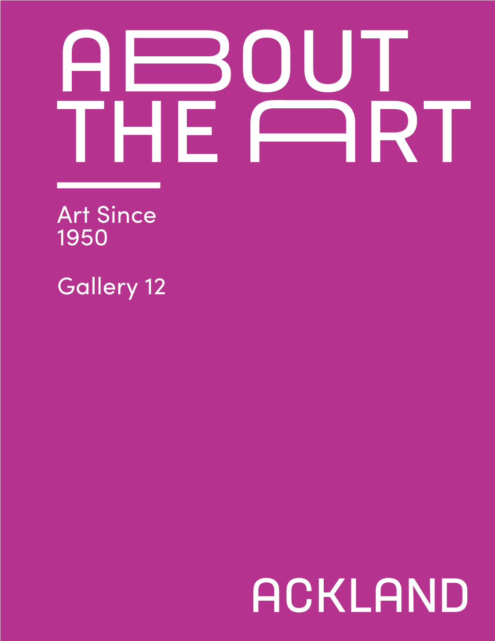 Art Since 1950: Gallery 12