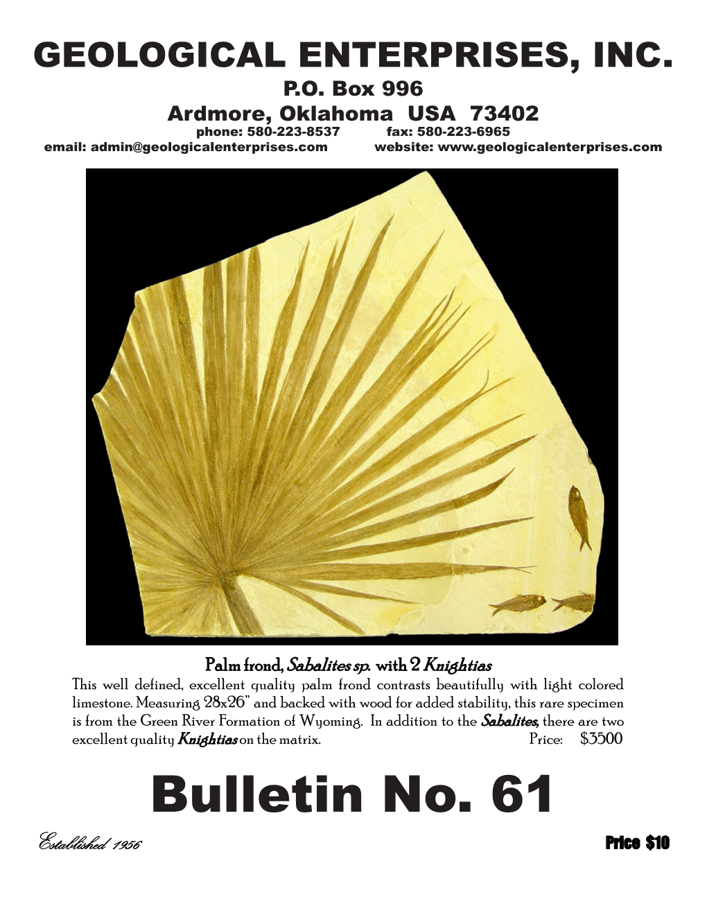 Fossil Bulletin