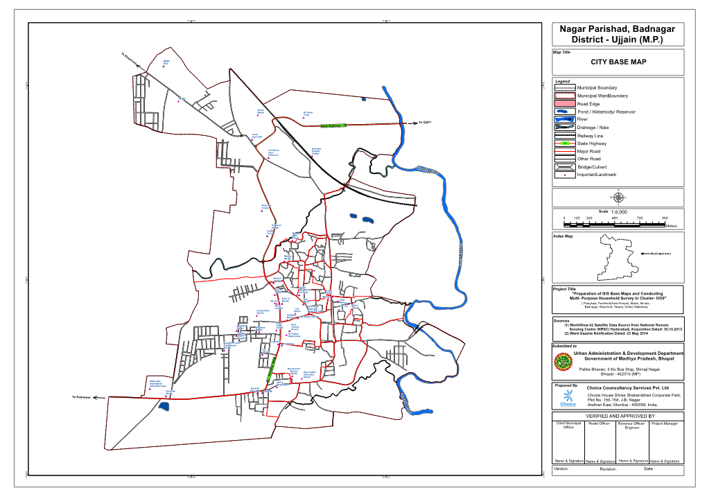 Nagar Parishad, Badnagar District - Ujjain (M.P.) !!! !!! ! ! ! !! ! ! !! ! to ! ! Map Title ! K ! ! ! ! Ha ! ! C ! ! ! ! H ! Ro MPEB ! D ! ! ! ! Grid !