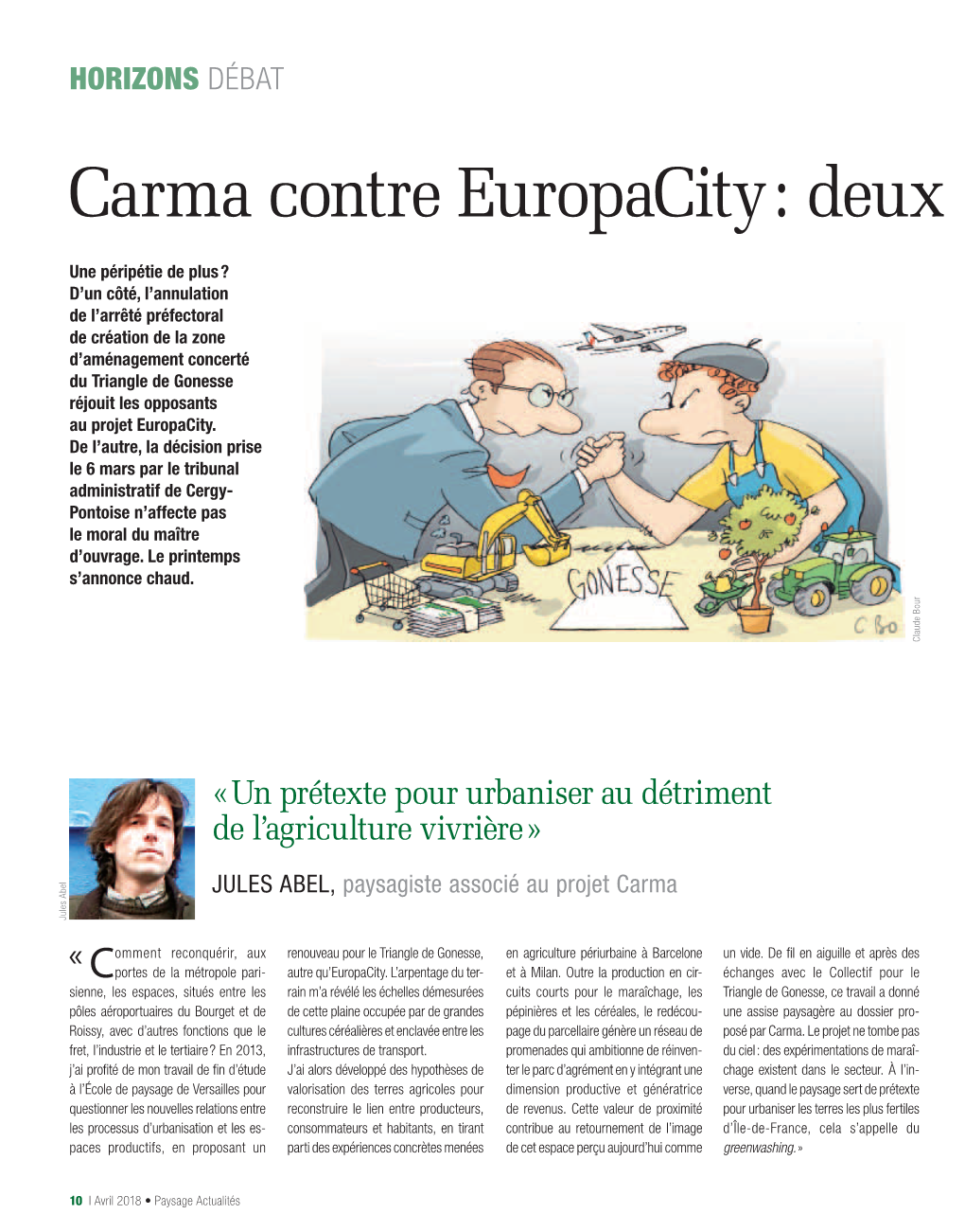 Carma Contre Europacity : Deux Visions Du Grand Paris