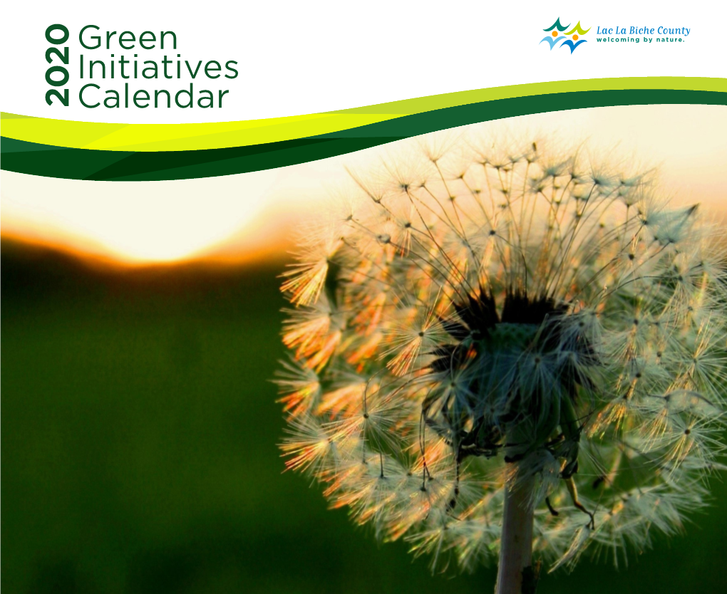 2020 Green Initiatives Calendar