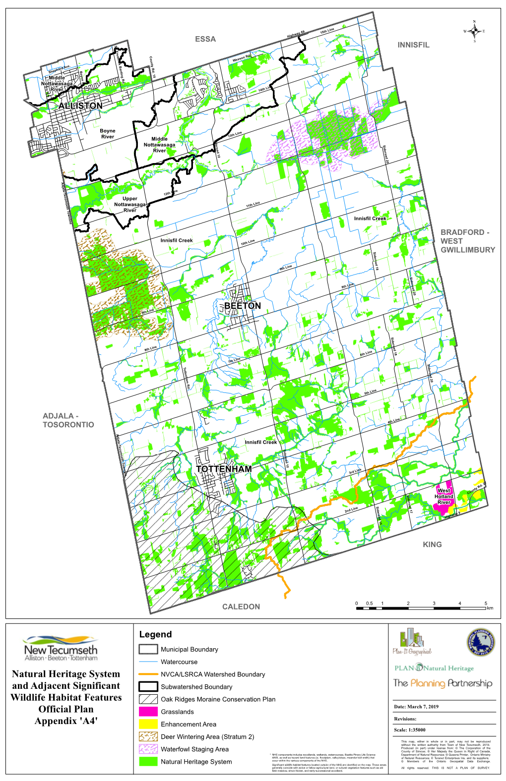 Natural Heritage System and Adjacent Significant Wildlife Habitat