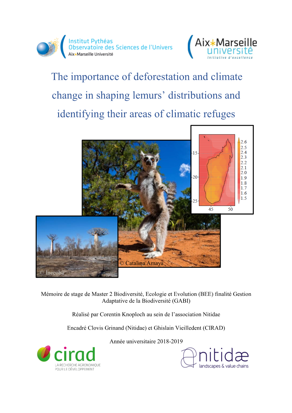 The Importance of Deforestation and Climate Change in Shaping Lemurs’ Distributions and Identifying Their Areas of Climatic Refuges
