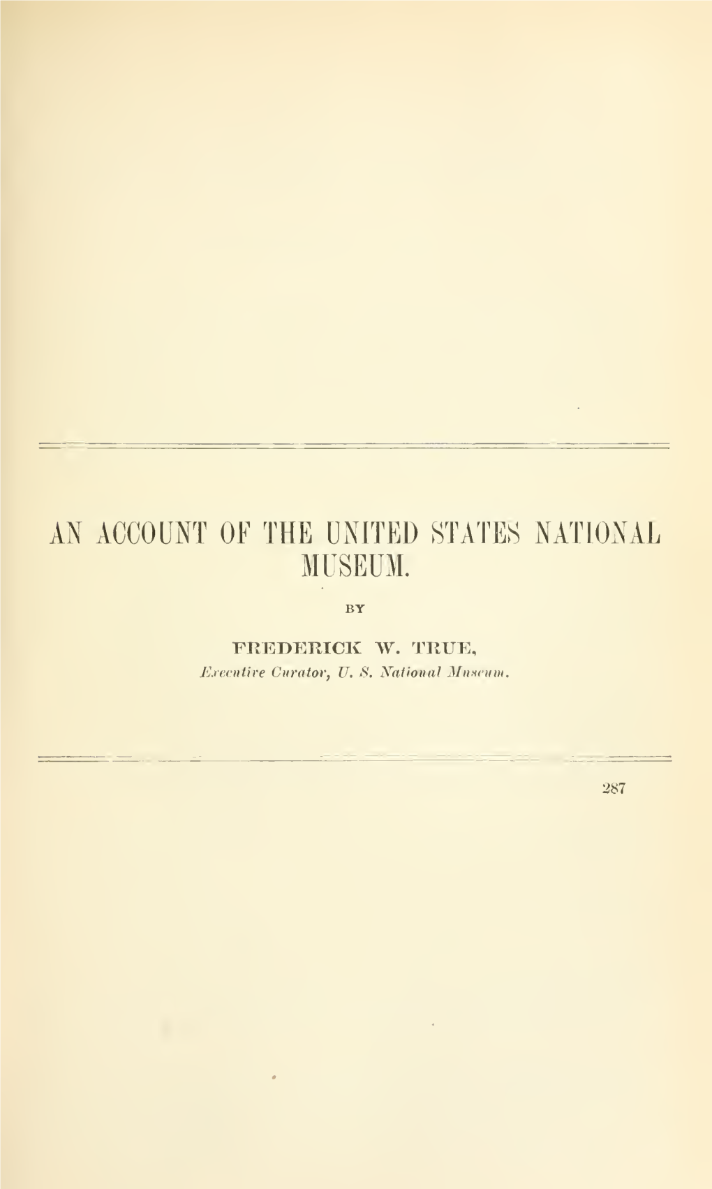 Annual Report of the Board of Regents of the Smithsonian Institution