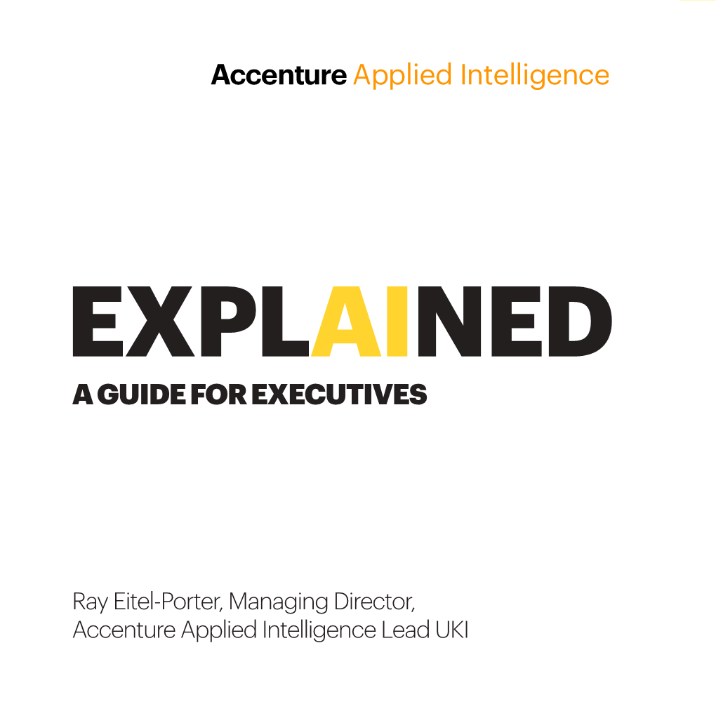 Applied Intelligence Lead UKI TECHNOLOGY REVOLUTION