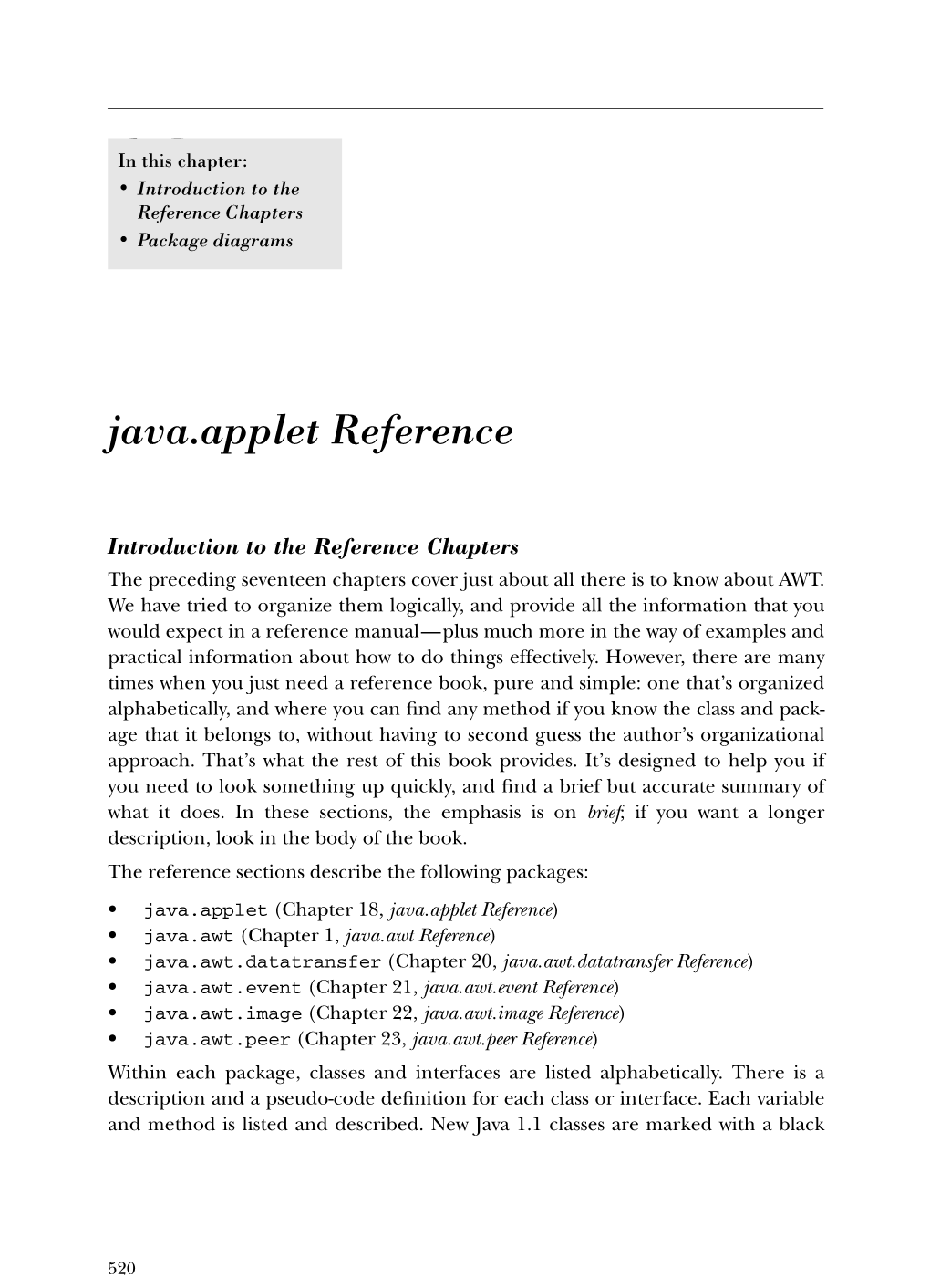 Java.Applet Reference
