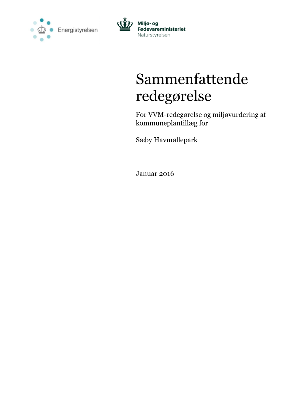 Sammenfattende Redegørelse