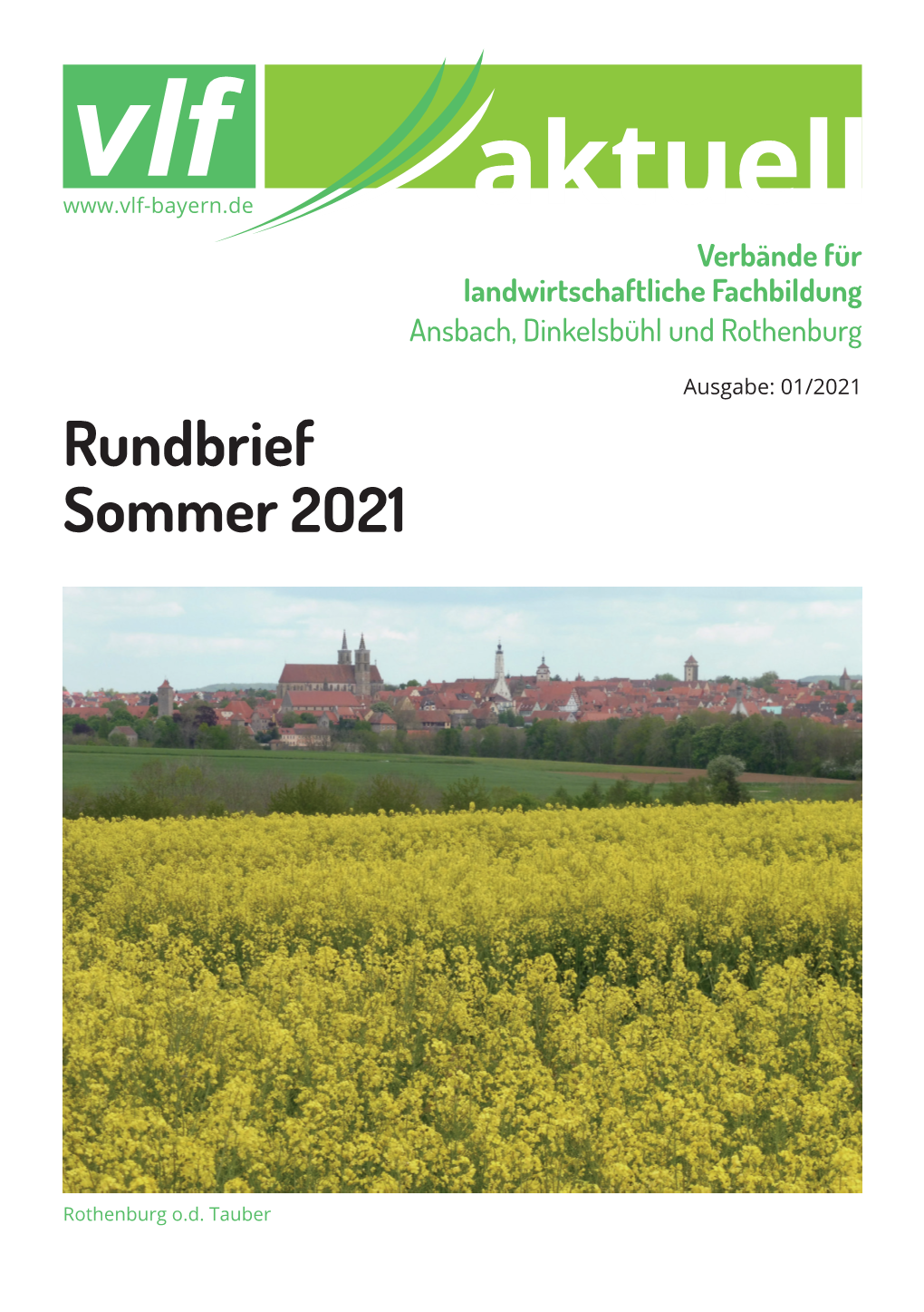Rundbrief Sommer 2O21
