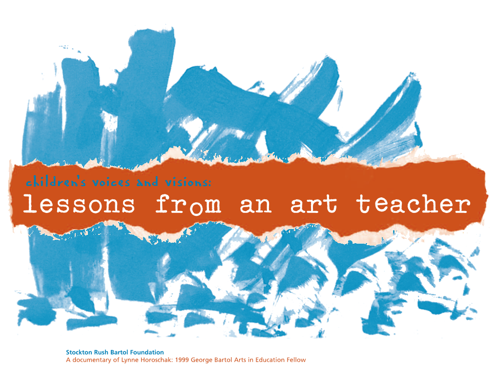 Lessons from an Art Teacher