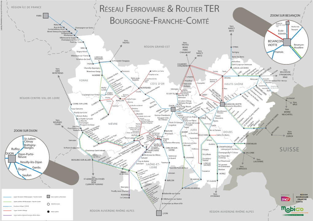 Réseau Ferroviaire & Routier Ter Bourgogne-Franche-Comté