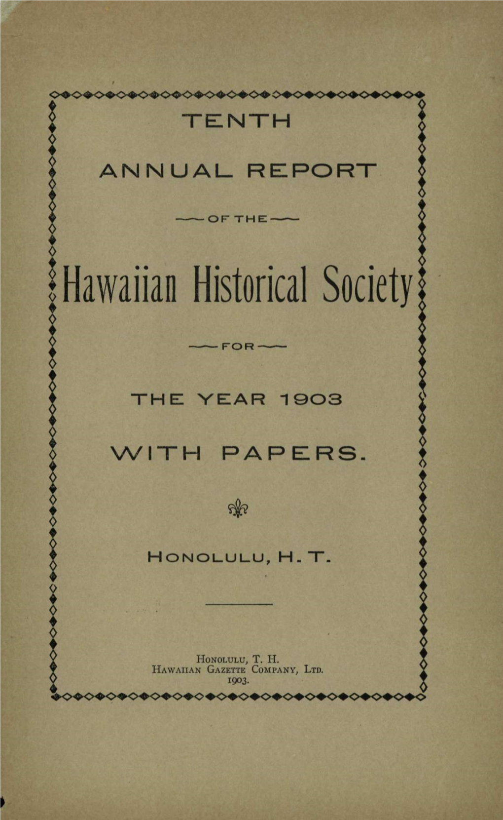 Hawaiian Historical Society