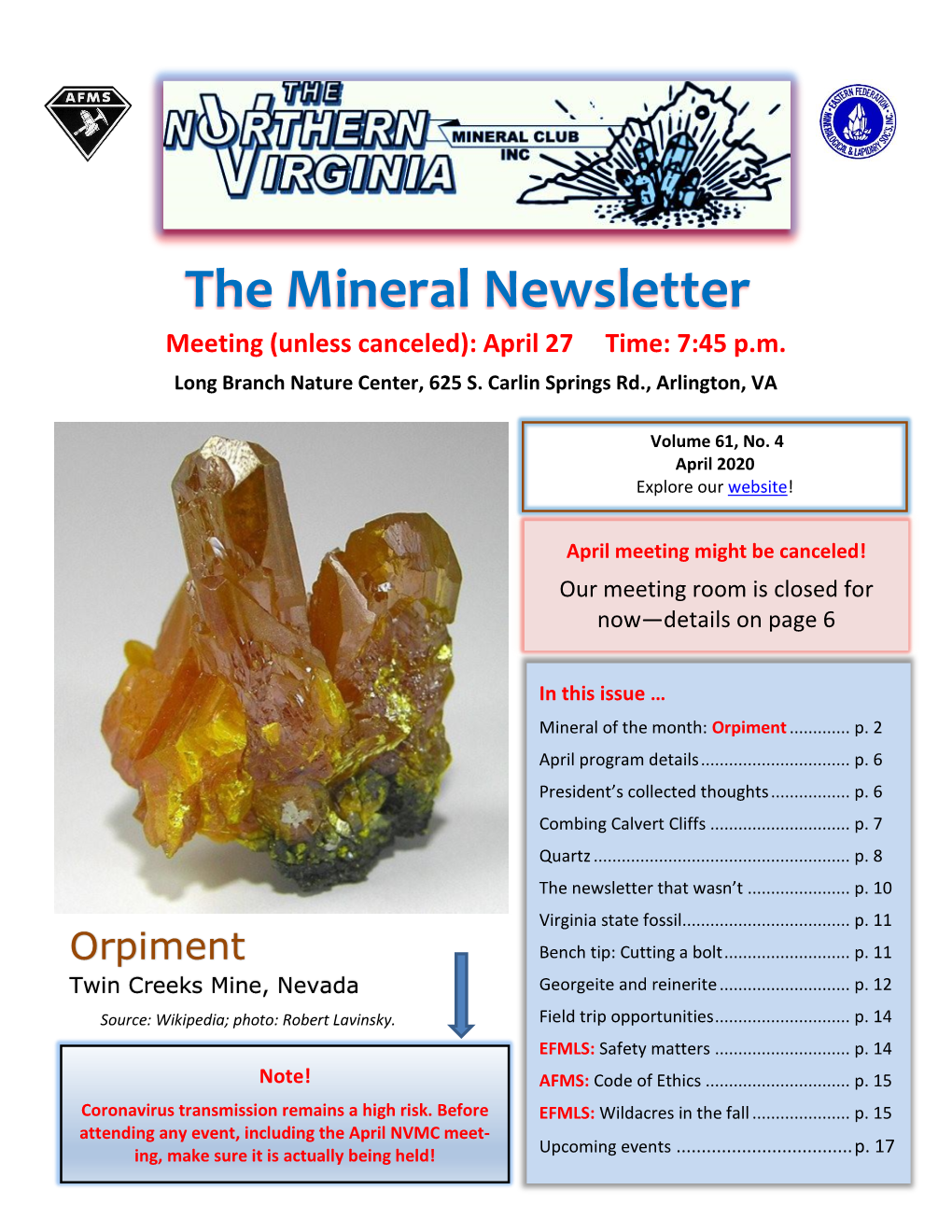 NVMC Apr 2020 Newsletter.Pdf