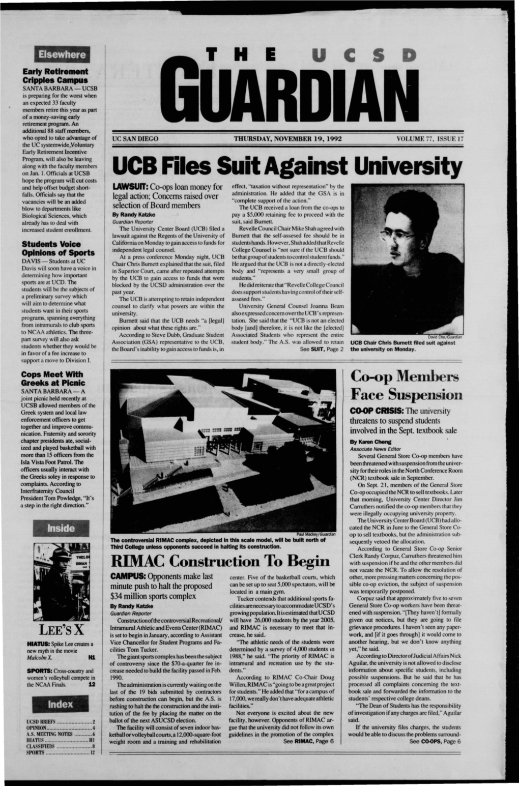 UCB Files Suit Against University
