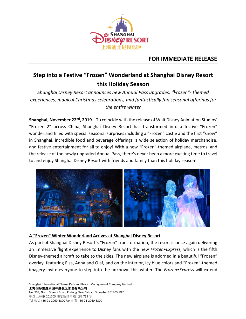 Wonderland at Shanghai Disney Resort This Holiday Season