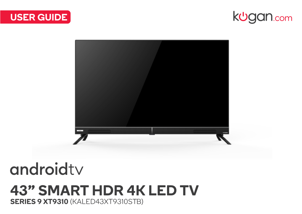 43” Smart Hdr 4K Led Tv Series 9 Xt9310 (Kaled43xt9310stb) Contents Safety and Warnings