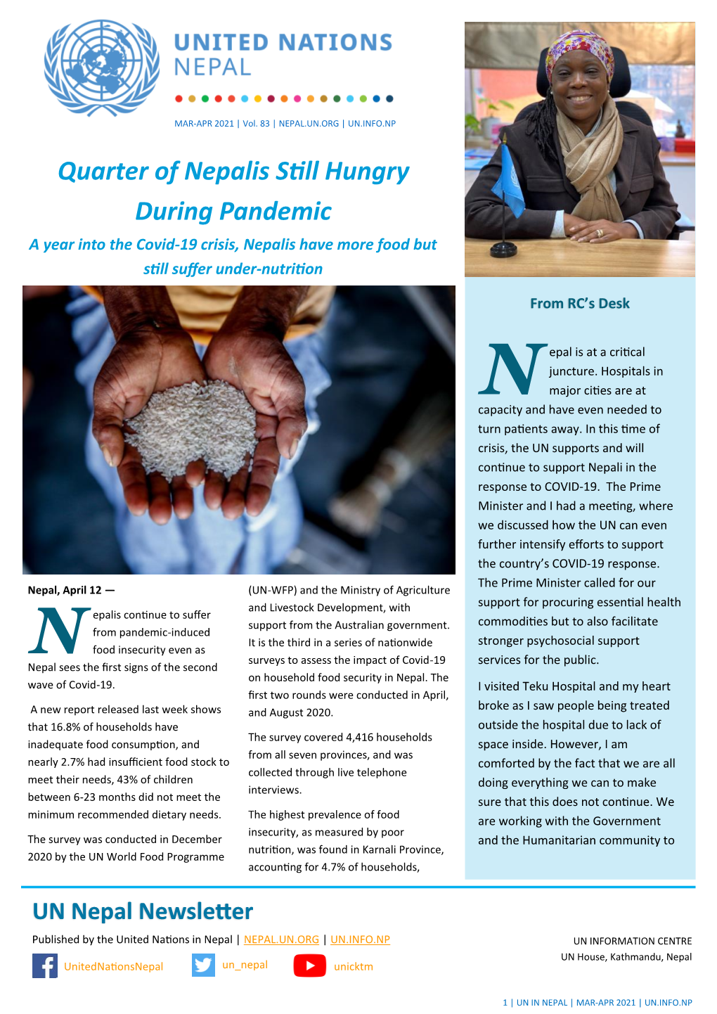 Quarter of Nepalis Still Hungry During Pandemic a Year Into the Covid-19 Crisis, Nepalis Have More Food but Still Suffer Under-Nutrition