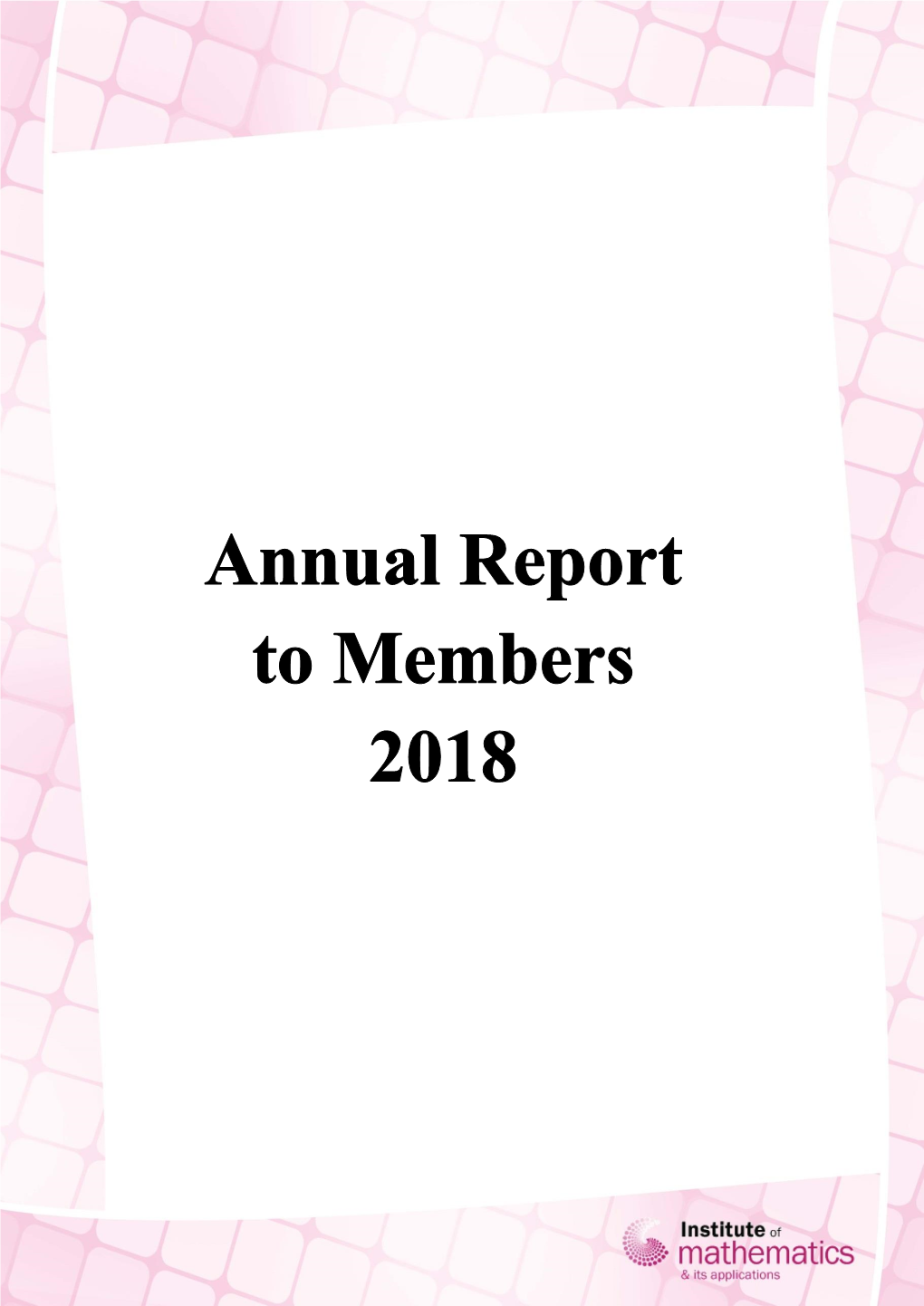 Annual Report to Members 2018