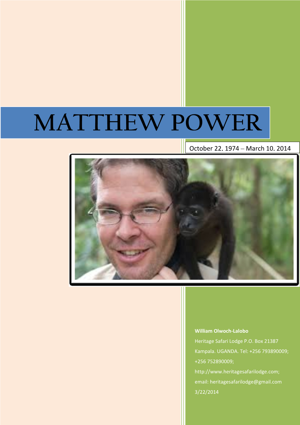 Matthew Power