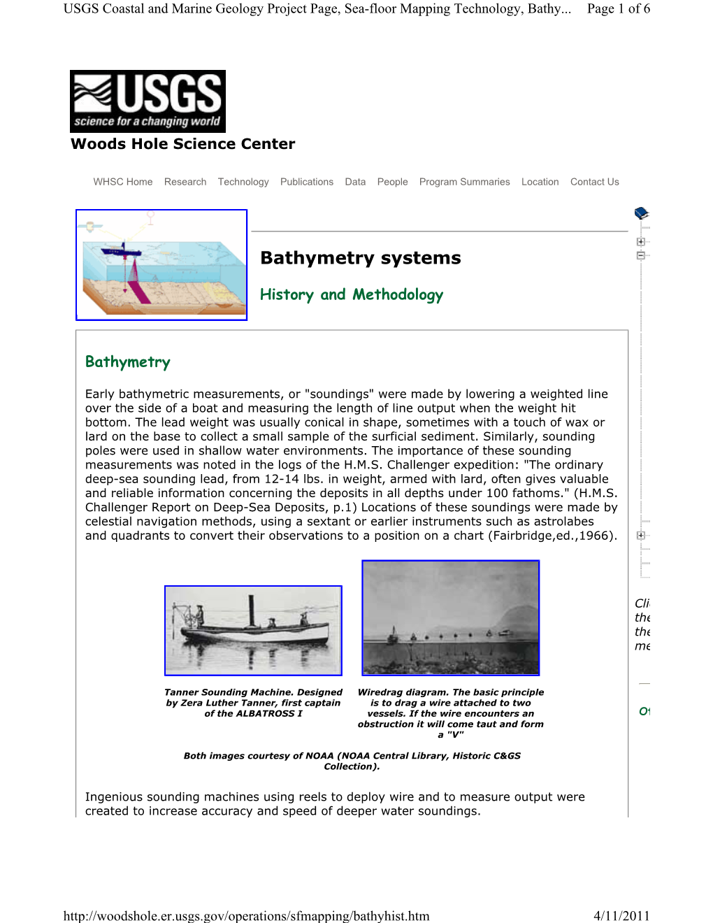 Bathymetry Systems: History & Methodology