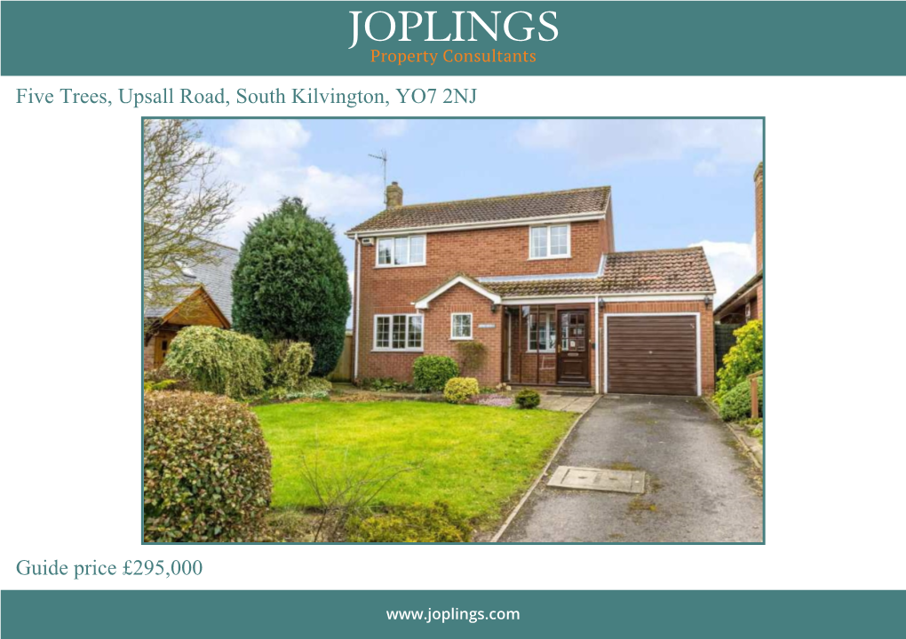 Five Trees, Upsall Road, South Kilvington, YO7 2NJ Guide Price