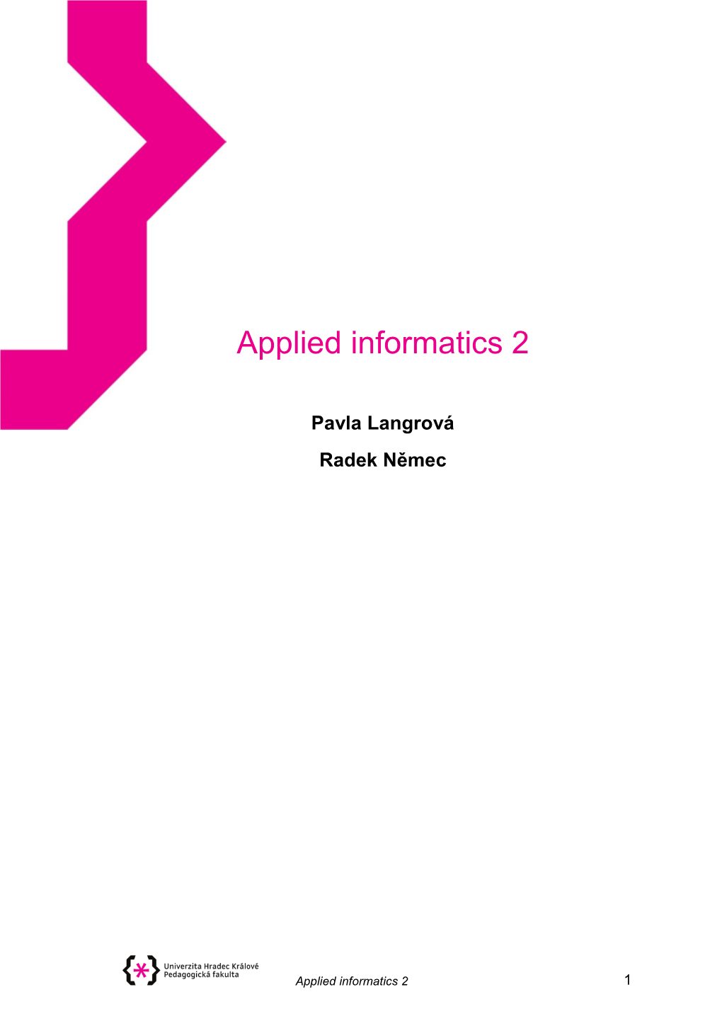 Applied Informatics 2