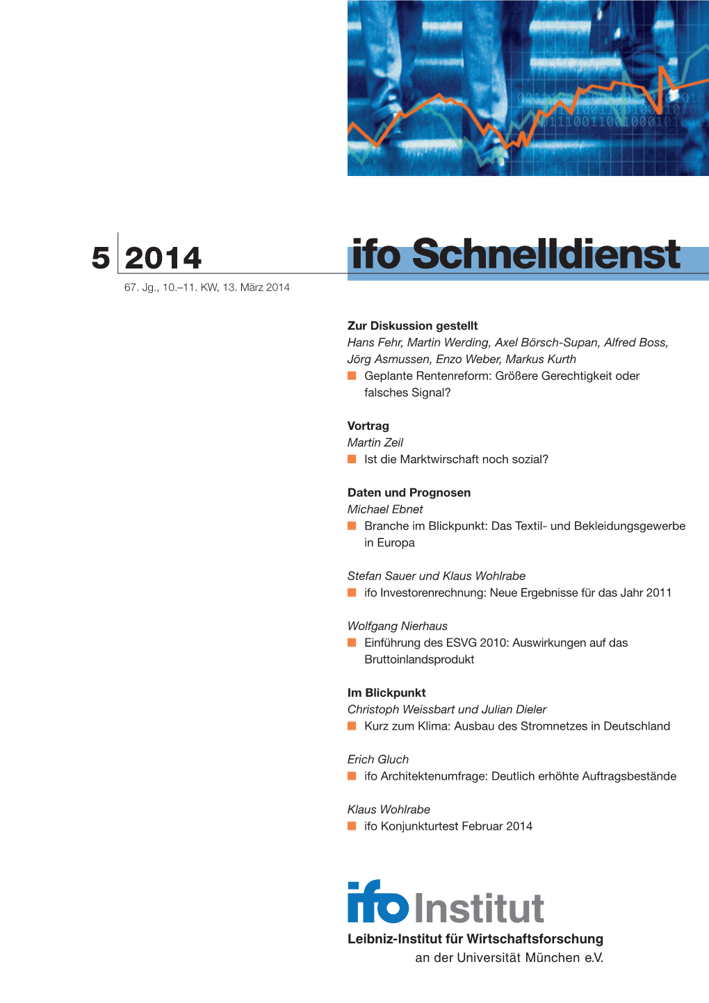 Ifo Schnelldienst 05/2014