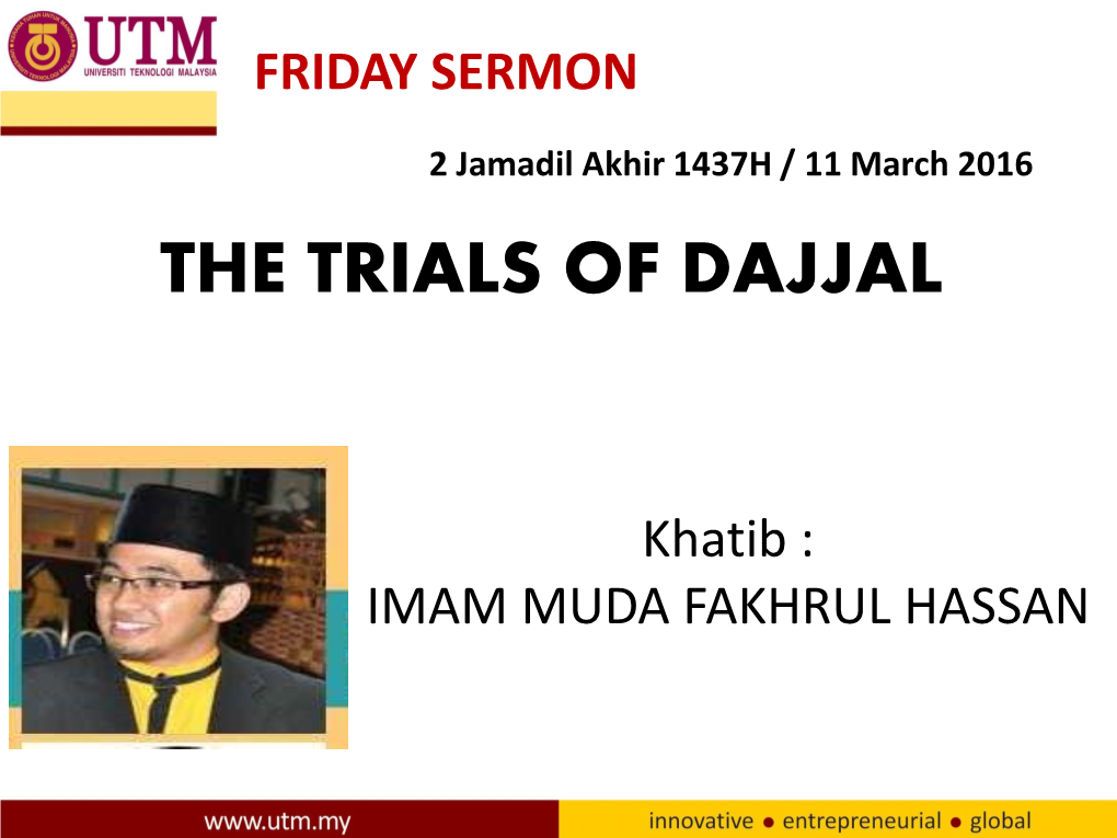 The Trials of Dajjal
