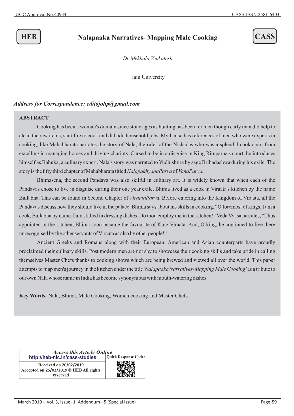 Nalapaaka Narratives- Mapping Male Cooking CASS