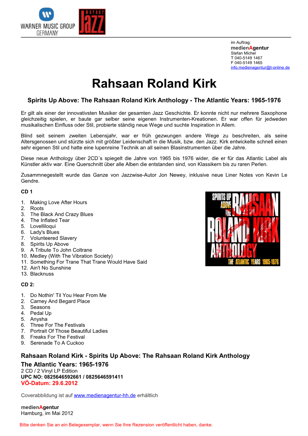 Rahsaan Roland Kirk