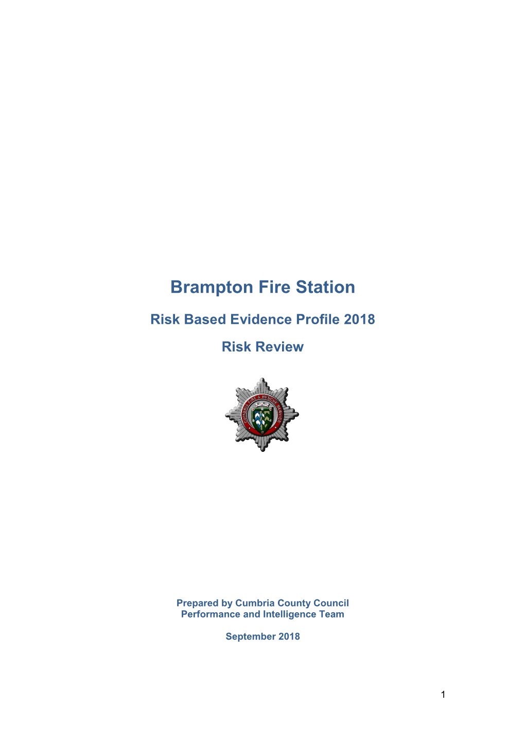 Brampton Fire Station Risk Profile