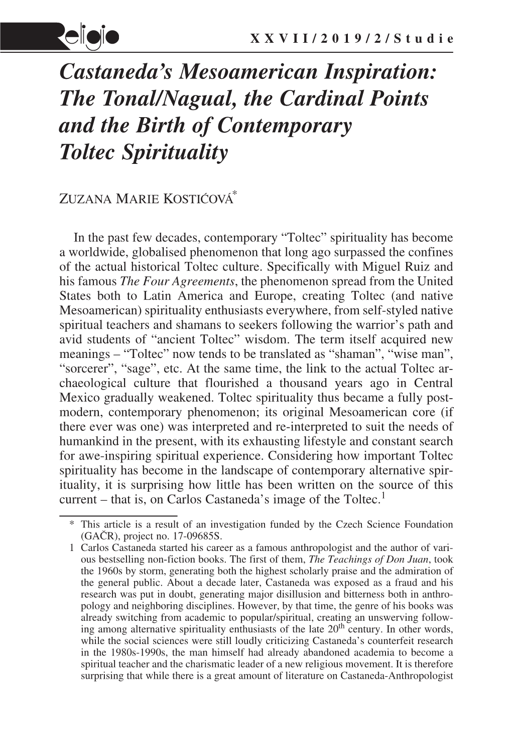 Castaneda's Mesoamerican Inspiration: the Tonal/Nagual, The