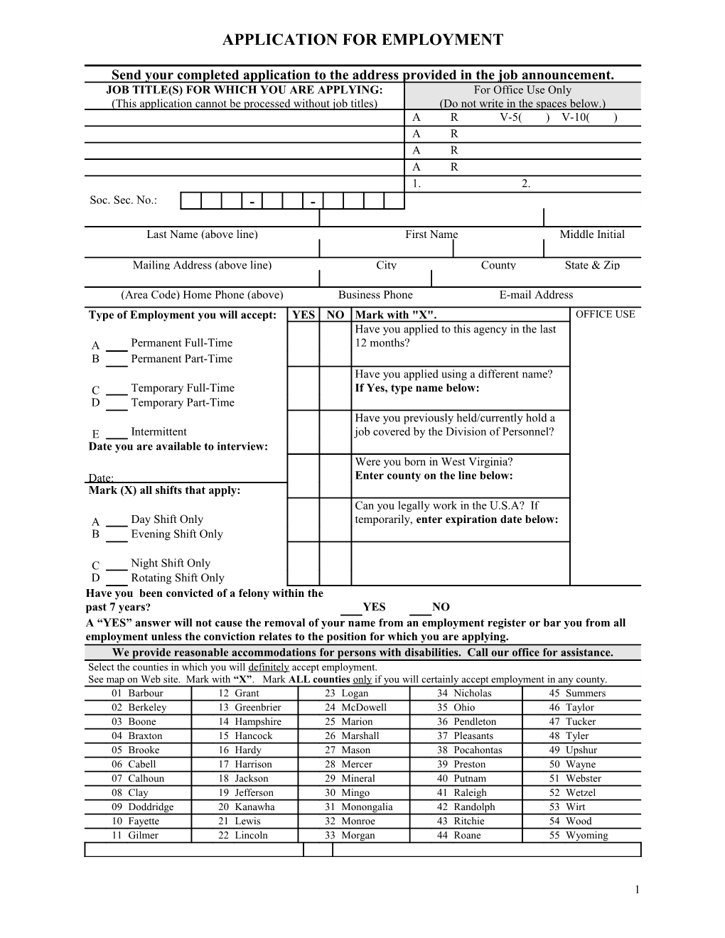 West Virginia Division of Personnel