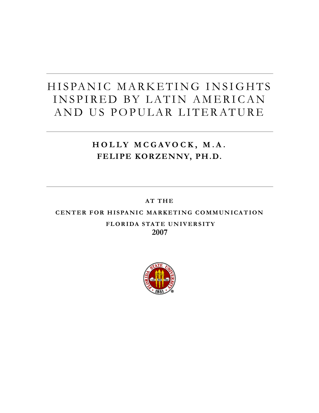 Hispanic Insights from Literature