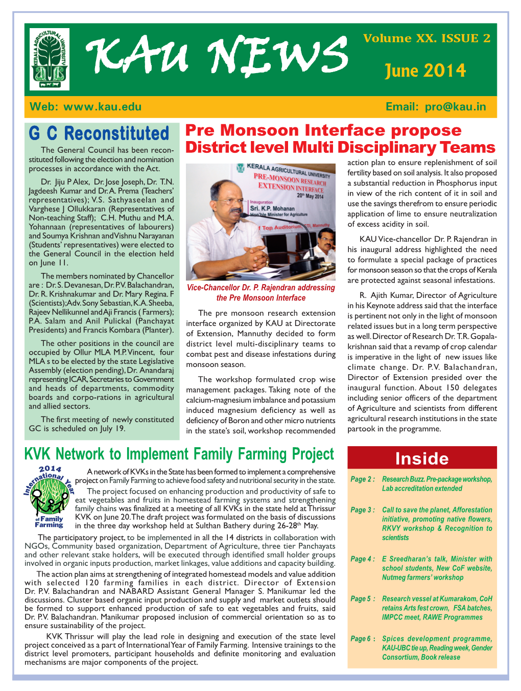 KAU Newsletter June 2014.Pdf