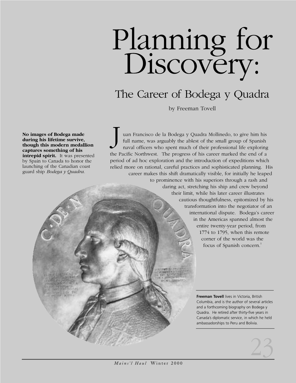 The Career of Bodega Y Quadra