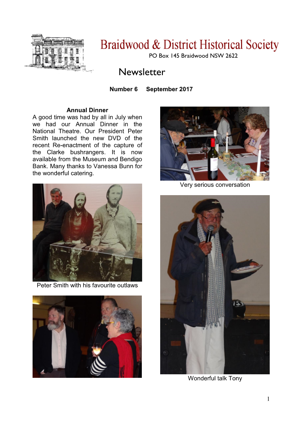 Newsletter Six September 2017