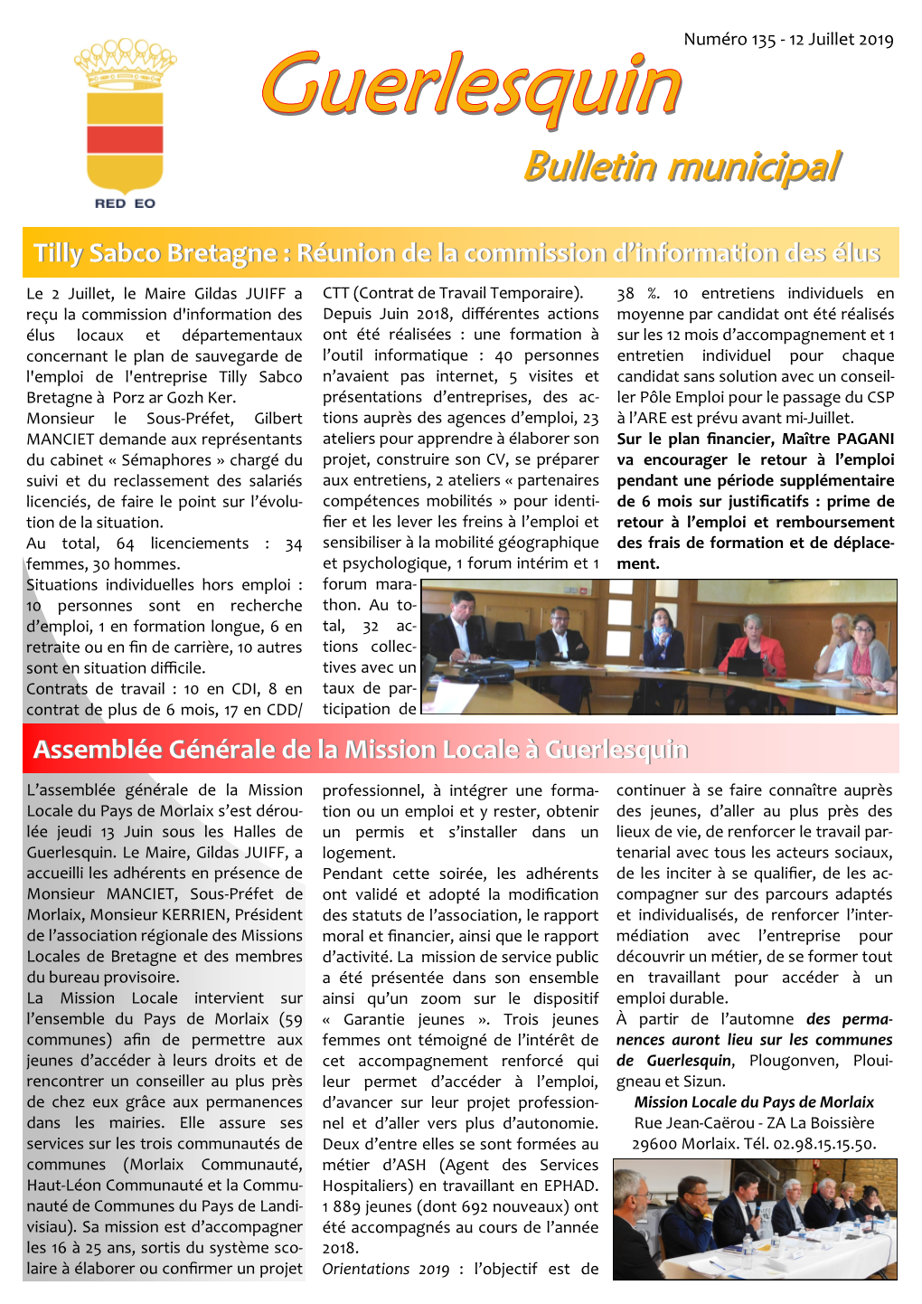 Bulletin Municipal Bulletin Municipal Partenaires Partenaires