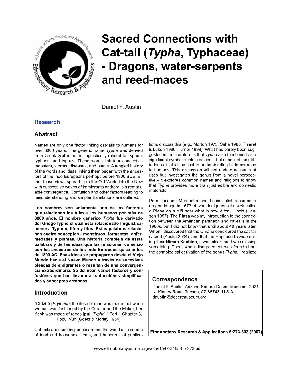 Sacred Connections with Cat-Tail (Typha, Typhaceae) - Dragons, Water-Serpents and Reed-Maces