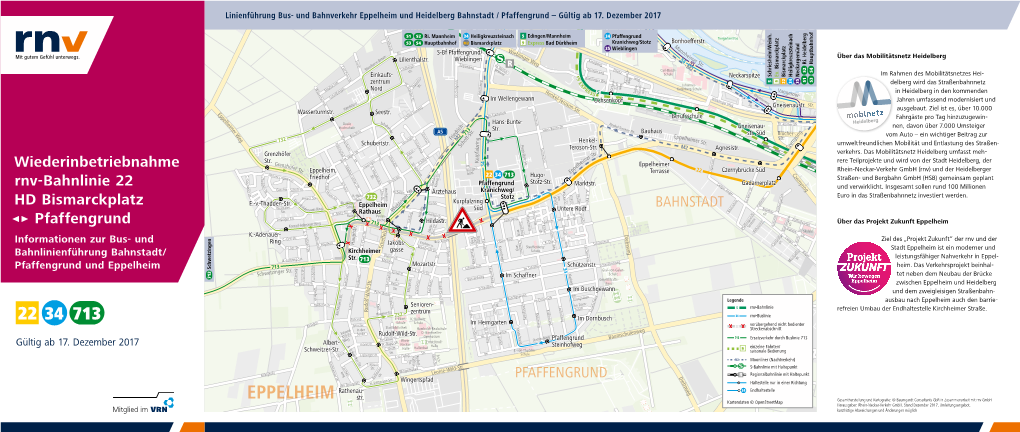 Eppelheim Und Heidelberg Bahnstadt / Pfaffengrundng – Gültig Ab 17