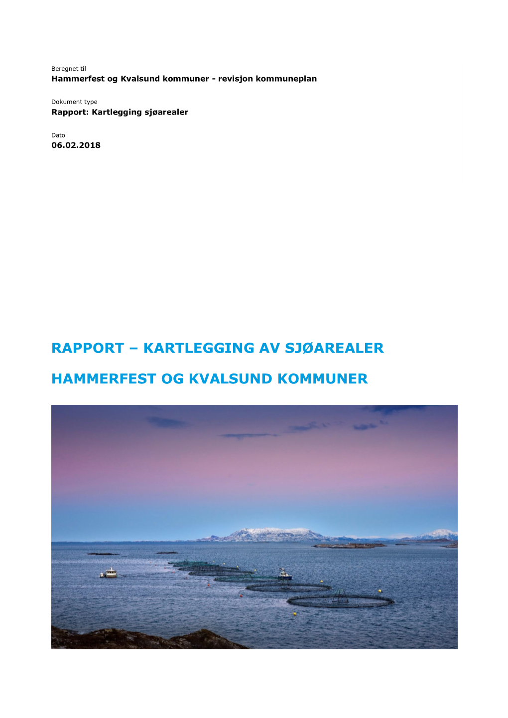 Kartlegging Av Sjøarealer Hammerfest Og Kvalsund Kommuner