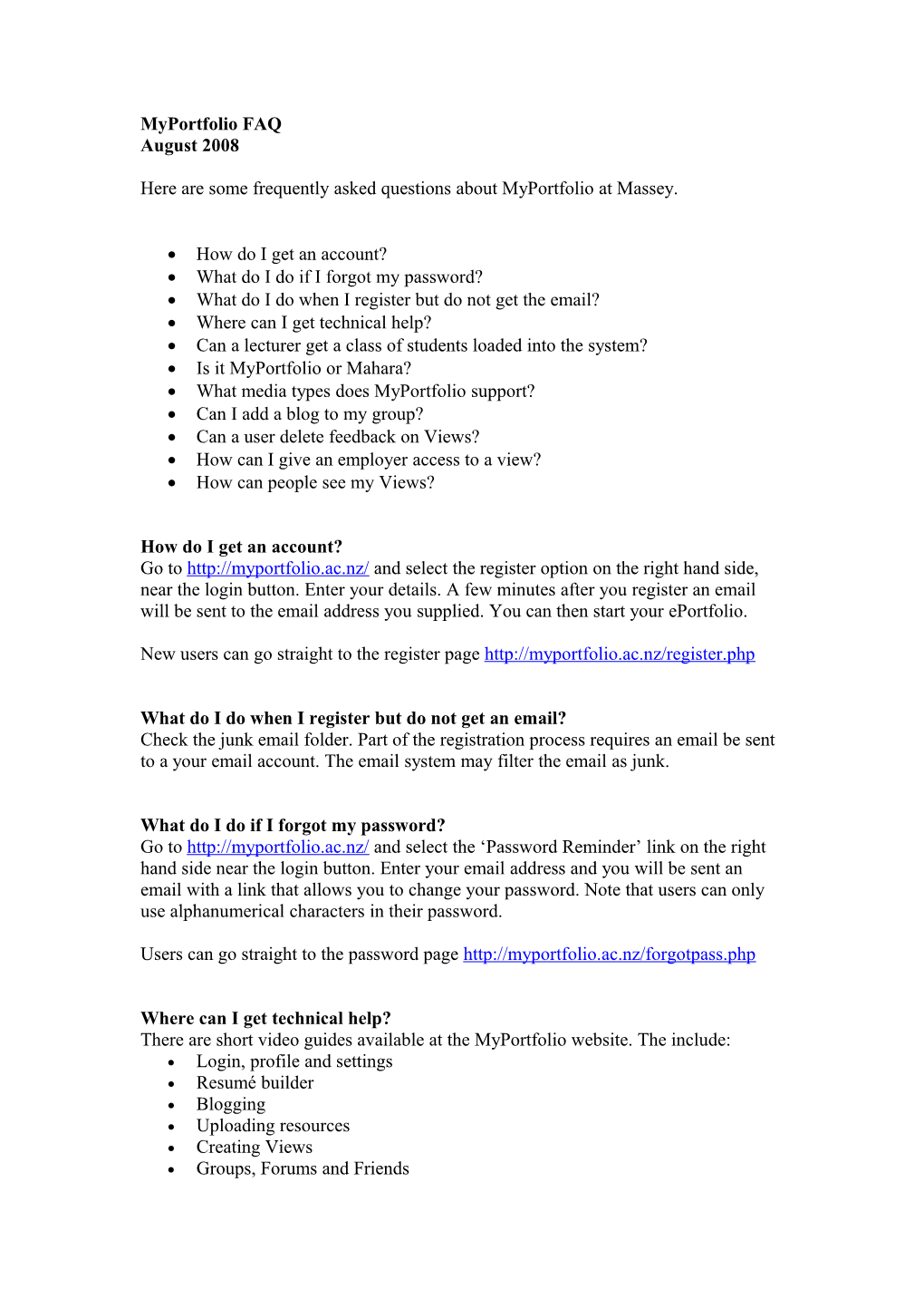 Here Are Some Frequently Asked Questions About Myportfolio at Massey