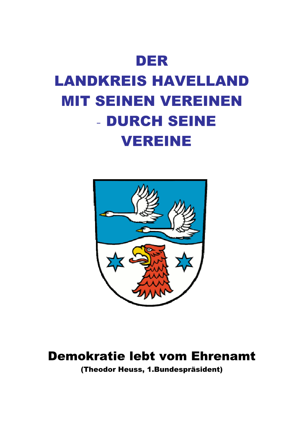 Der Landkreis Havelland Mit Seinen Vereinen - Durch Seine Vereine