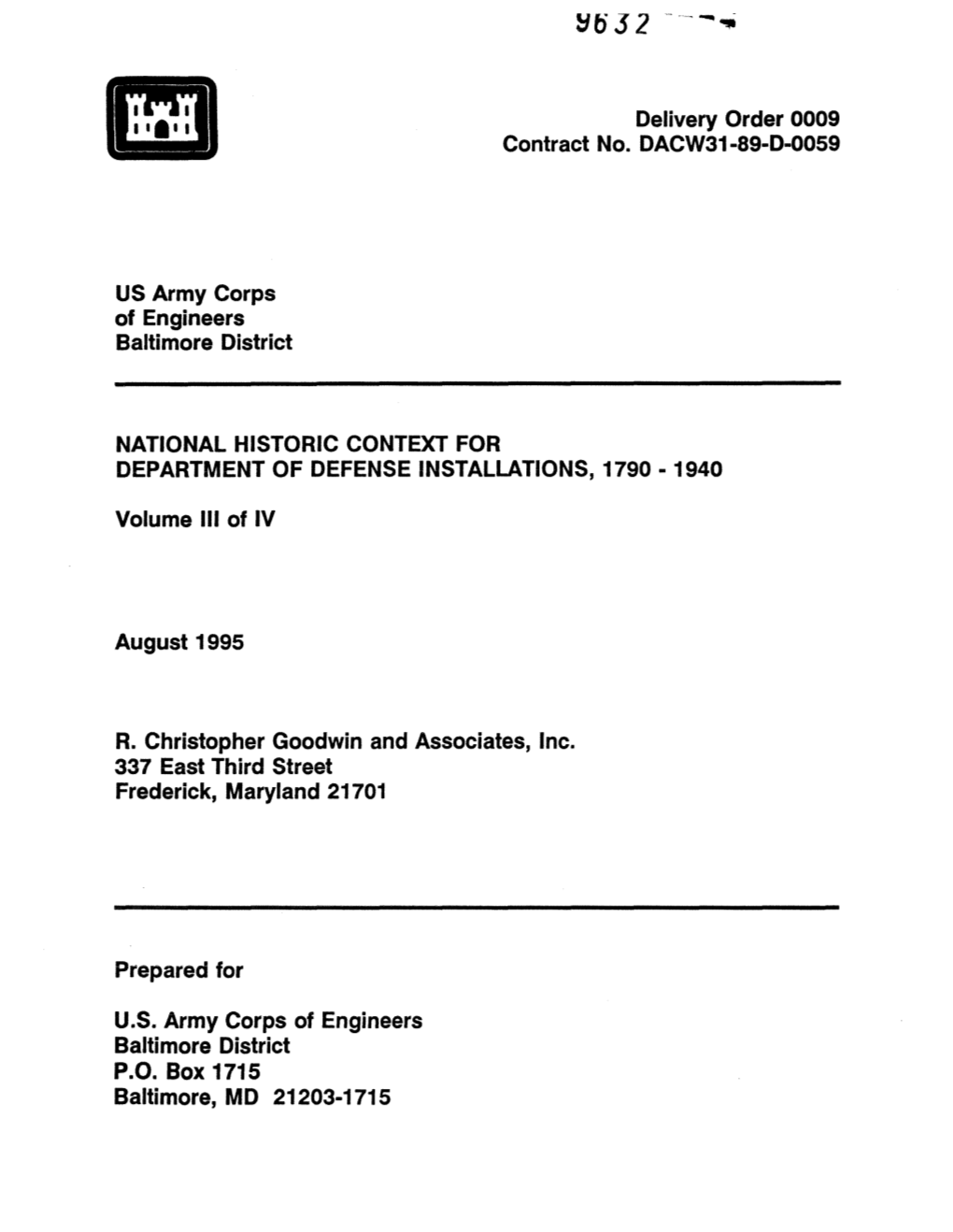 US Army Corps of Engineers Baltimore District