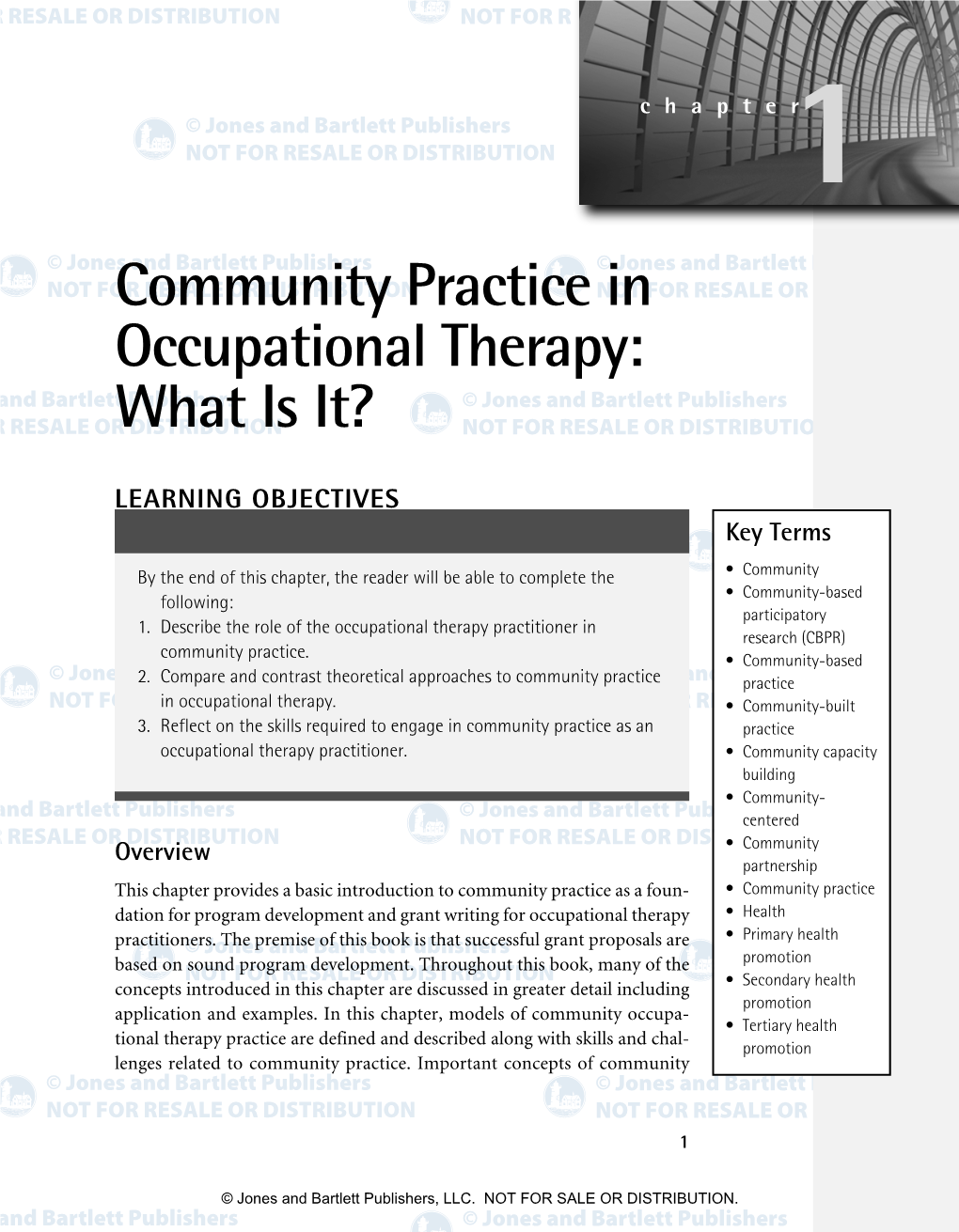 Community Practice in Occupational Therapy: What Is It?