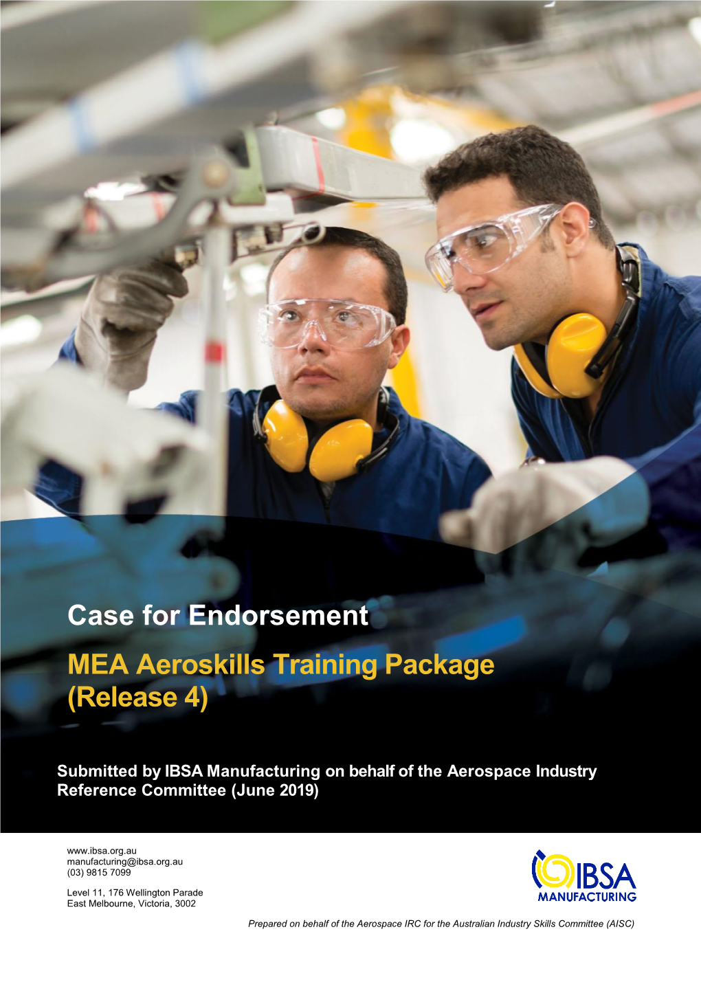 Case for Endorsement MEA Aeroskills Training Package (Release 4)