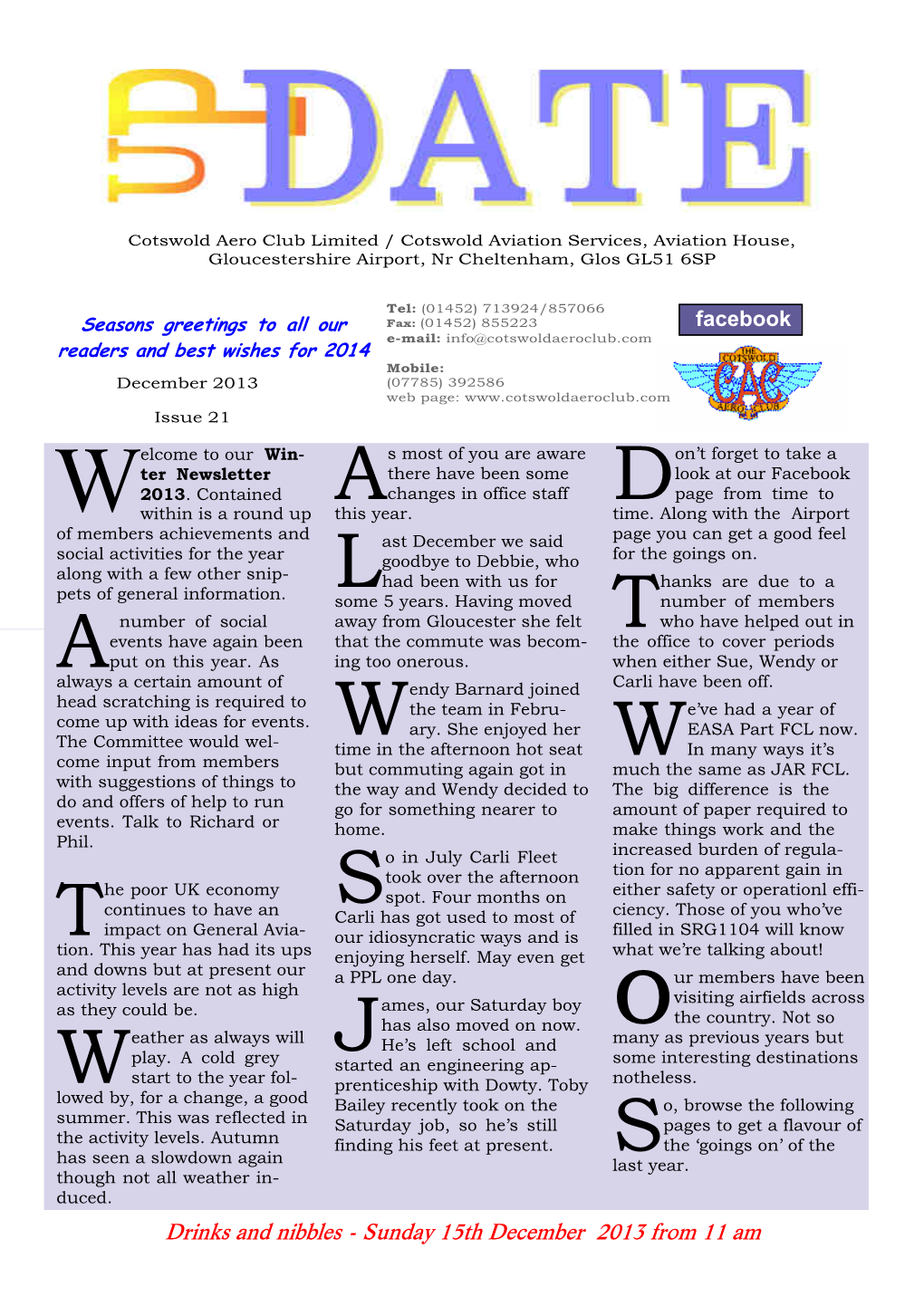 Newsletter Dec 20132