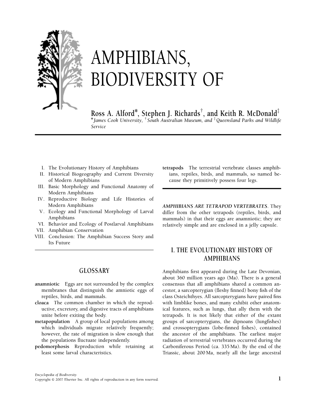 Amphibians, Biodiversity Of